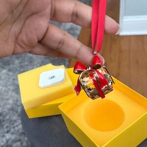 Swarovski Red and Gold Ornament